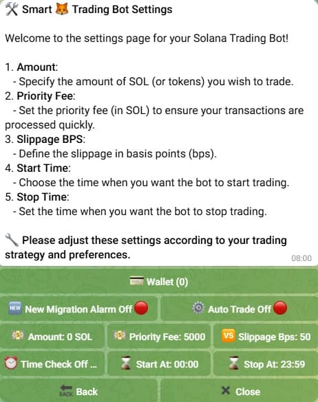 Smart 🦊 Solana Trading Bot